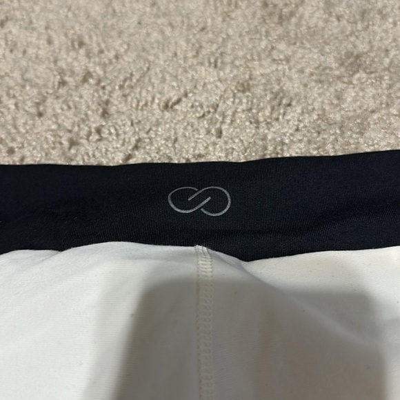 Calia High Rise Capri Pants Stay The Path XL Cream Black NWT - Picture 7 of 7